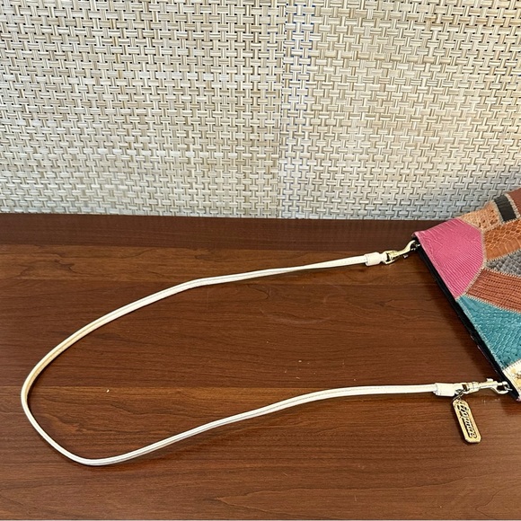 🌟2xHP🌟VTG 1980s Snake & Lizard Skin Patchwork Color Block Shoulder/Crossbody Bag - Picture 7 of 14